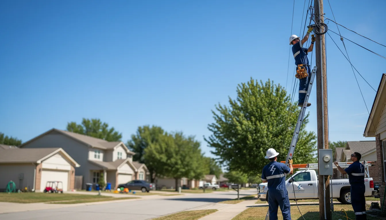 Residential electrician providing installation services in Flomot, TX